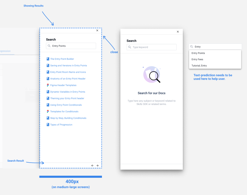 Search is currently keyword based, but it was designed to work along an intent-entity based ML model that captures utterances and improves answer accuracy over time.