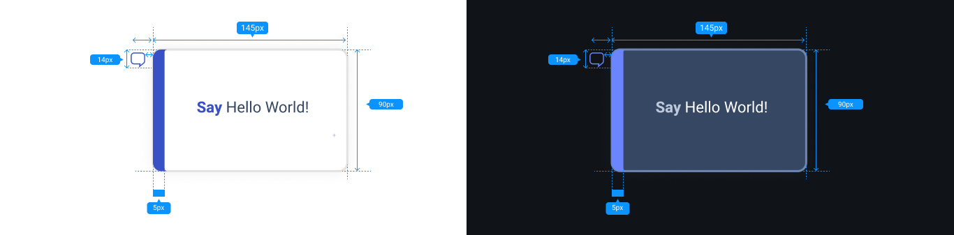 With Variables, creating new themes is easy.